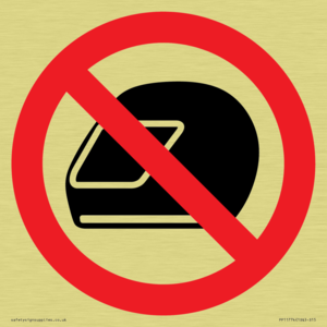 P920 Prohibition: No motorcycle helmets